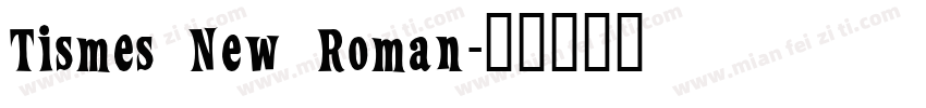 Tismes New Roman字体转换